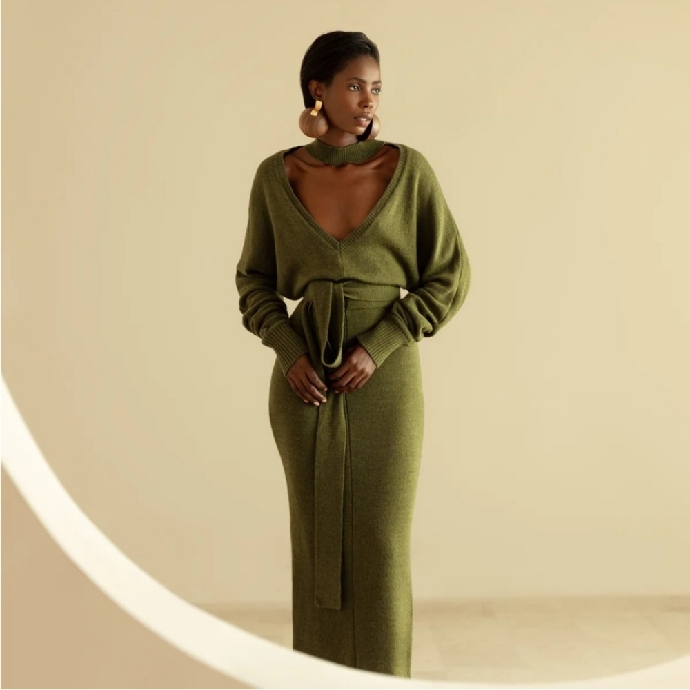 Andrea Iyamah Mari (Jade/Green) Knit Dress size S/M